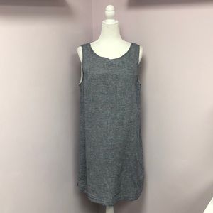 beachlunchlounge L Blue & White Checkered Dress